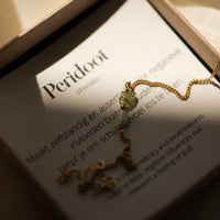 Elemental armband - Peridoot | Verguld en zilver